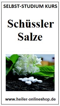 Kurs Schüssler Salze, Selbststudium Kurs Schüssler Salze, Kurs Schüssler Salze, Schüssler Salze Ausbildung